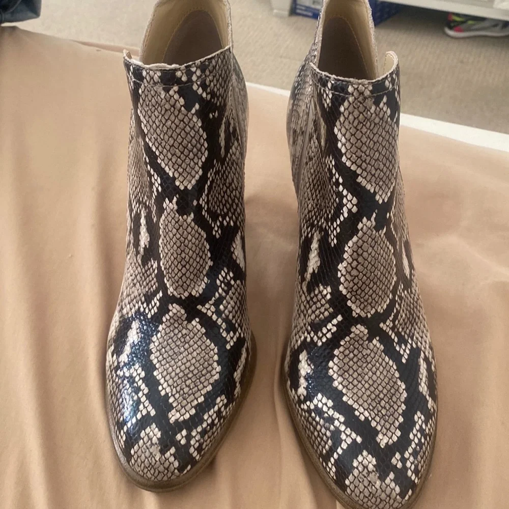 Vince Camuto Snakeskin Boots - Picture 1 of 4